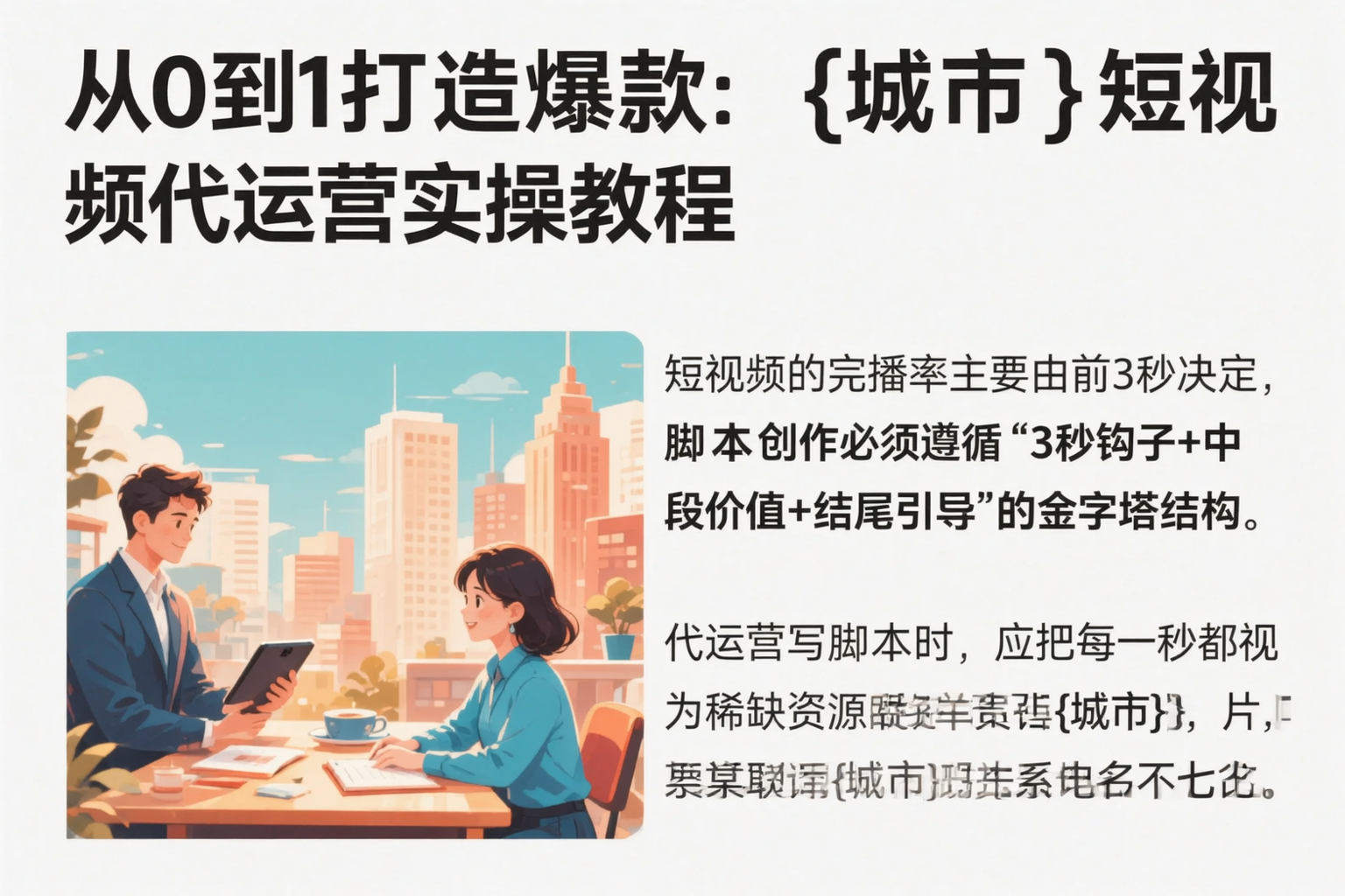 从0到1打造爆款:罗平短视频代运营实操教程